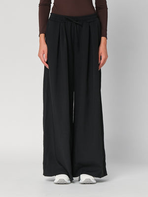Pantalone palazzo con pinces