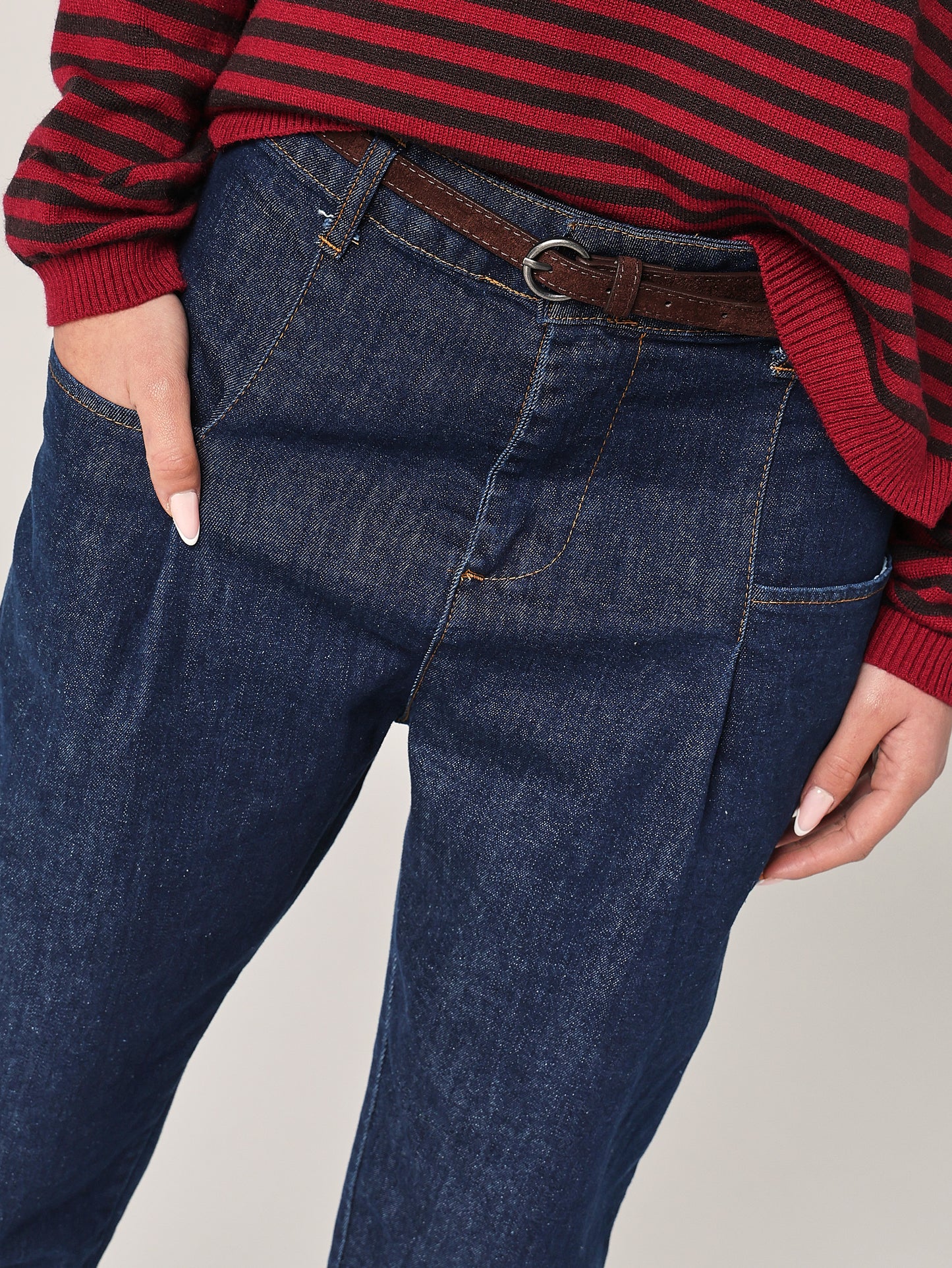 Pantalone jeans gamba larga