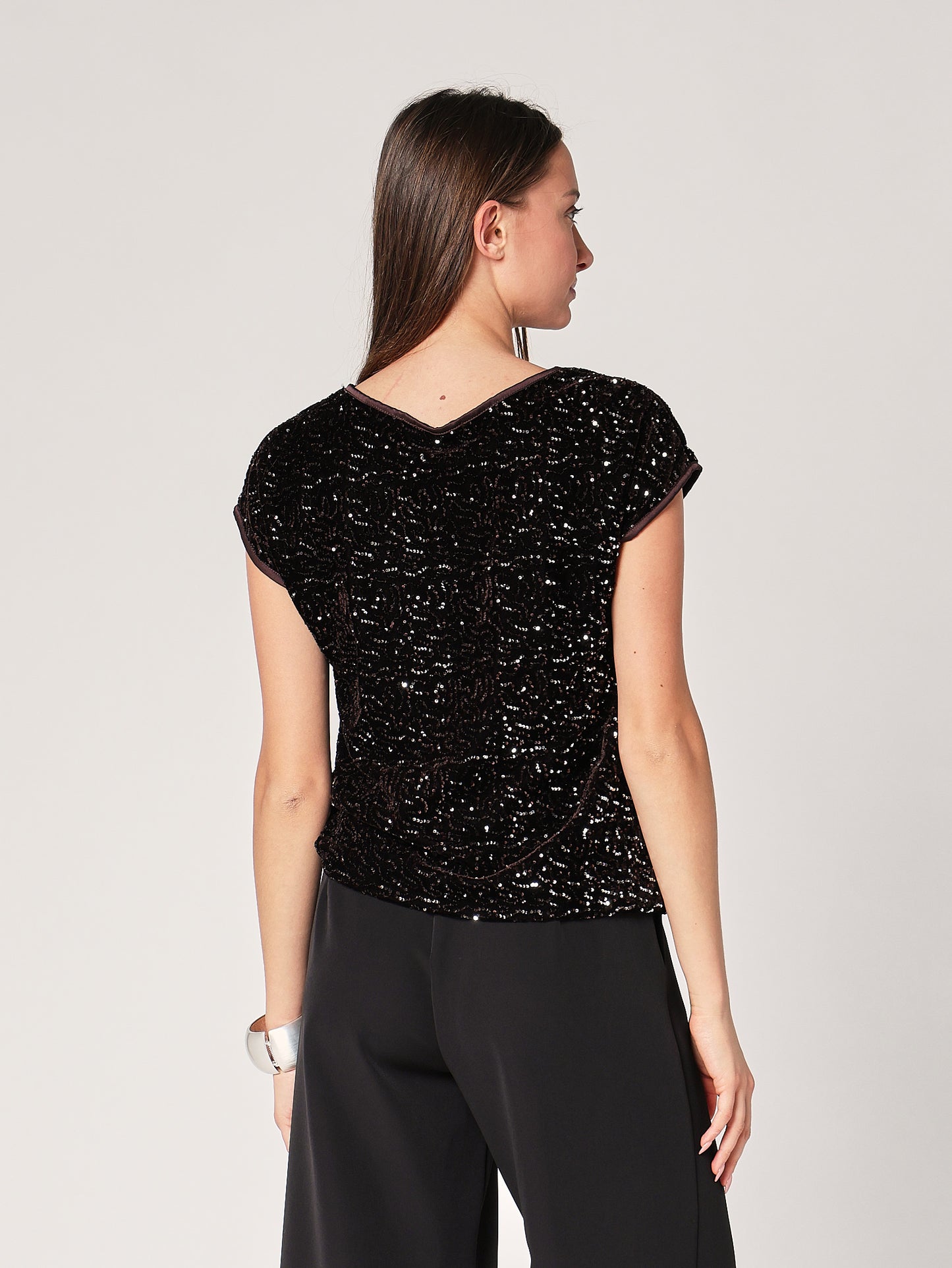 Maglia con paillettes