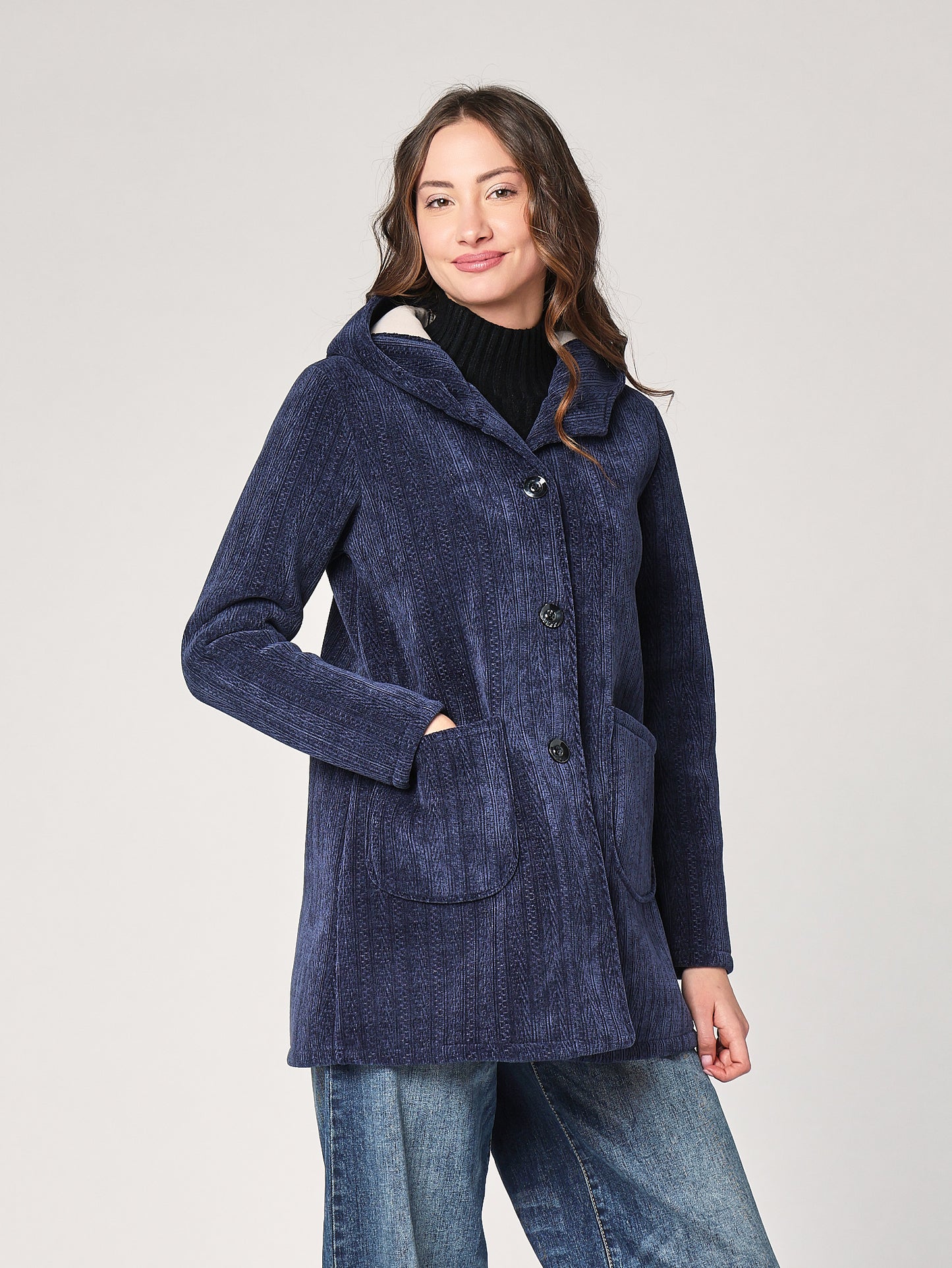 Cappotto con cappuccio