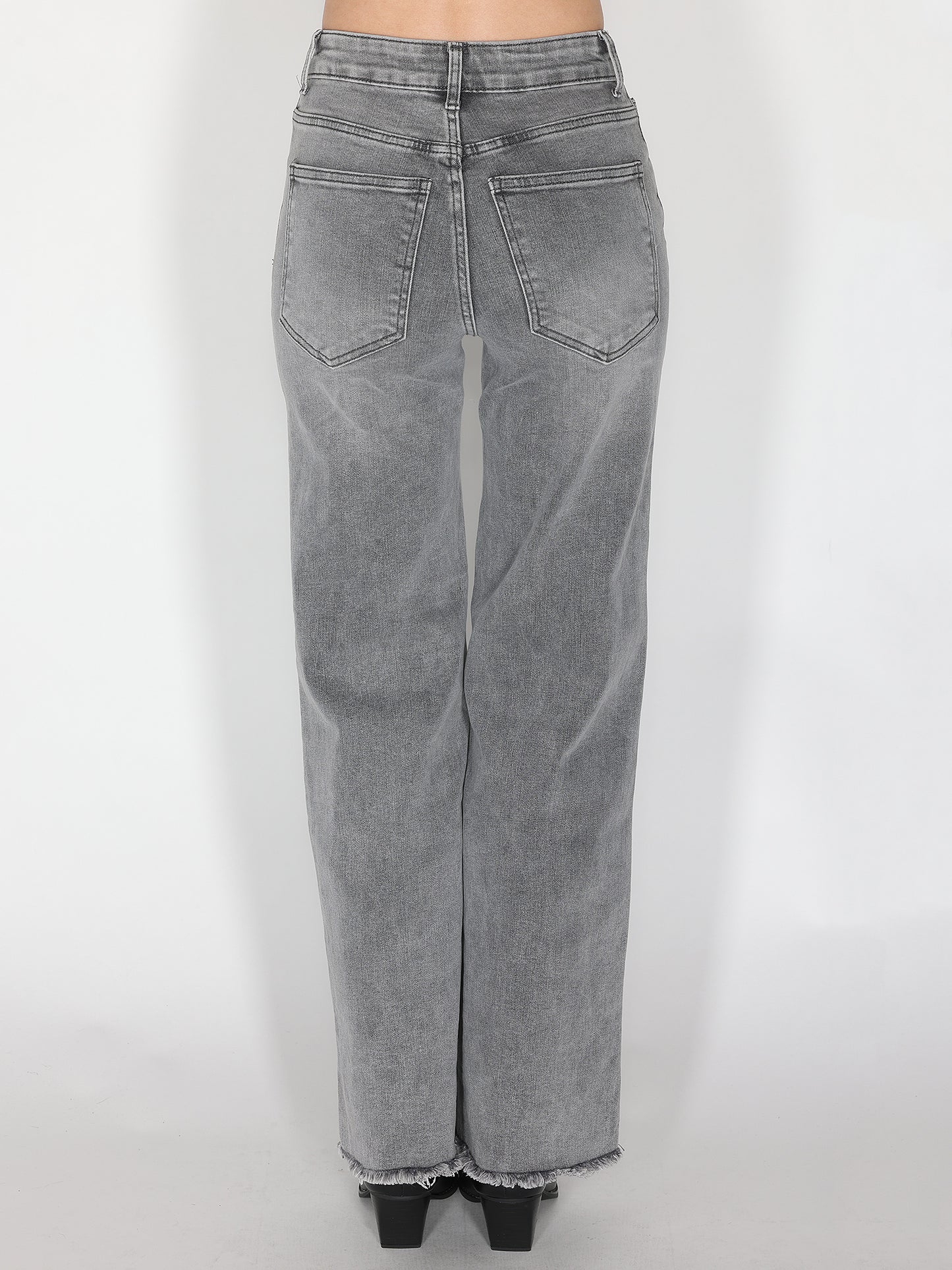 Jeans Grigio a palazzo