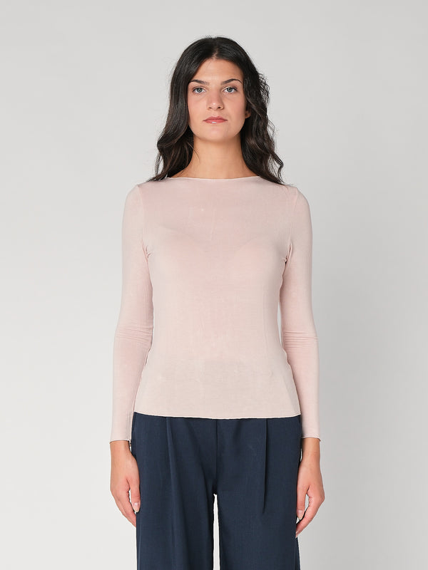 Maglia collo barchetta