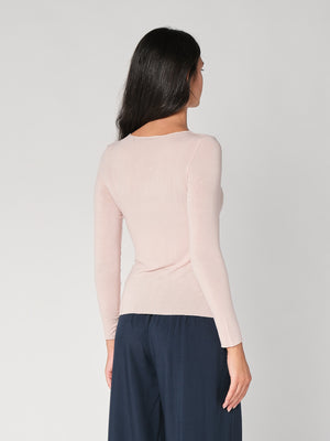 Maglia collo barchetta