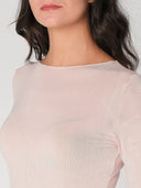 Maglia collo barchetta