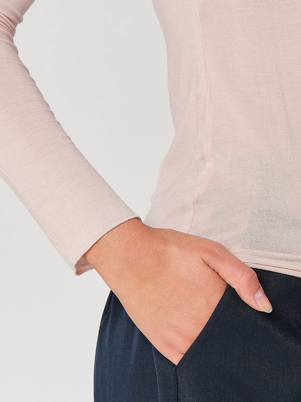 Maglia collo barchetta