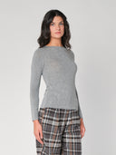 Maglia collo barchetta