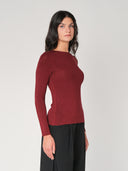 Maglia collo barchetta