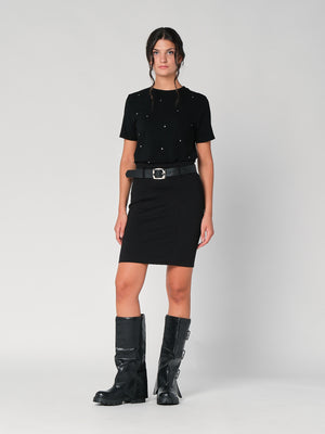 T-shirt con strass
