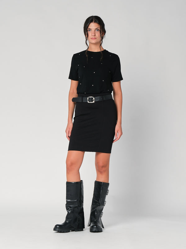 T-shirt con strass