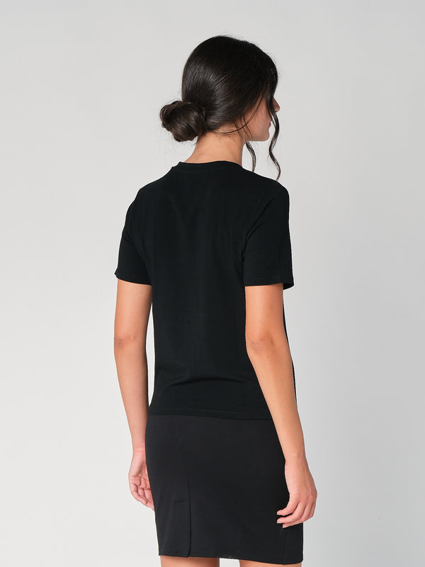T-shirt con strass