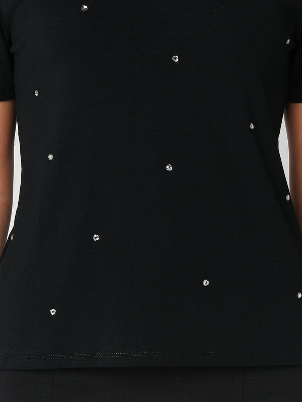 T-shirt con strass