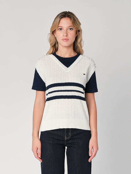 Maglia con trecce