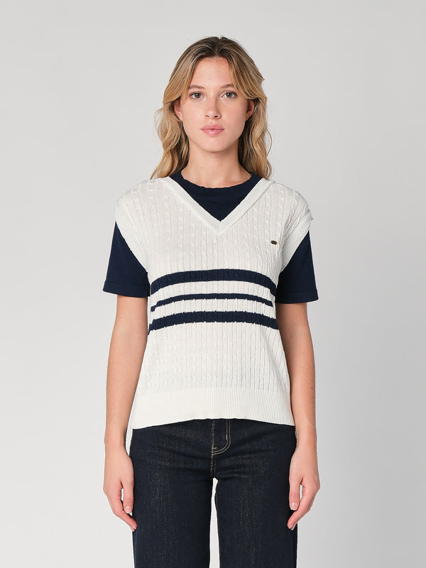Maglia con trecce