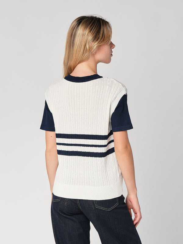 Maglia con trecce