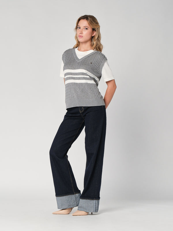 Maglia con trecce