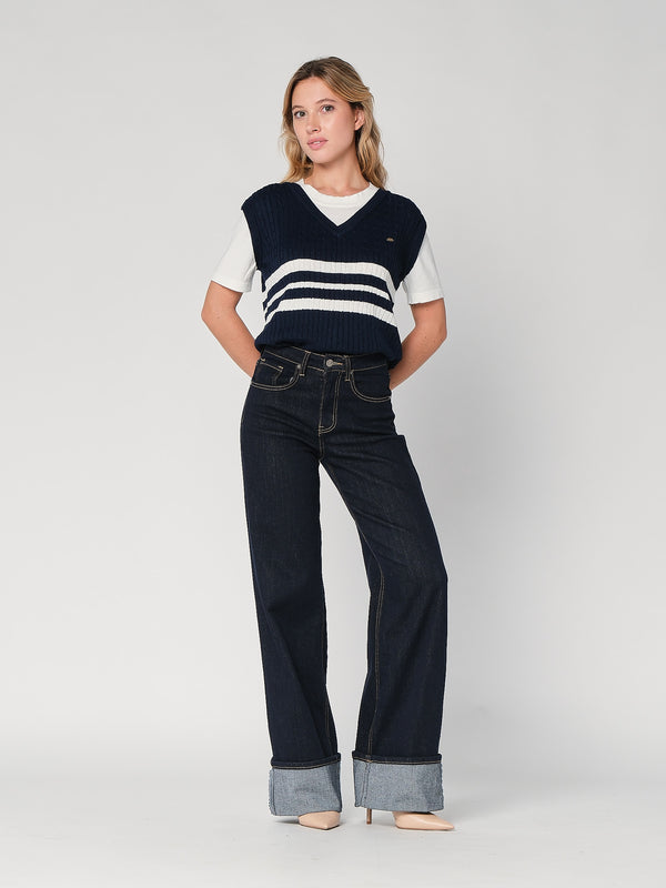 Maglia con trecce