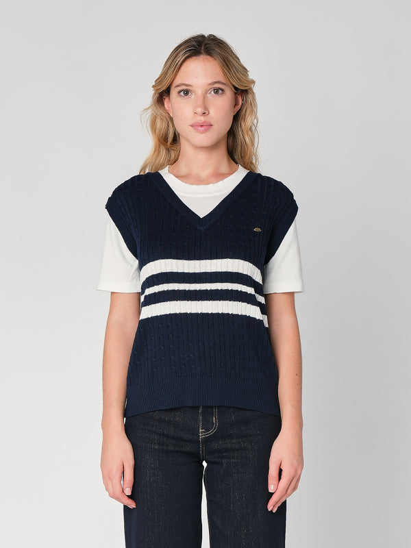 Maglia con trecce