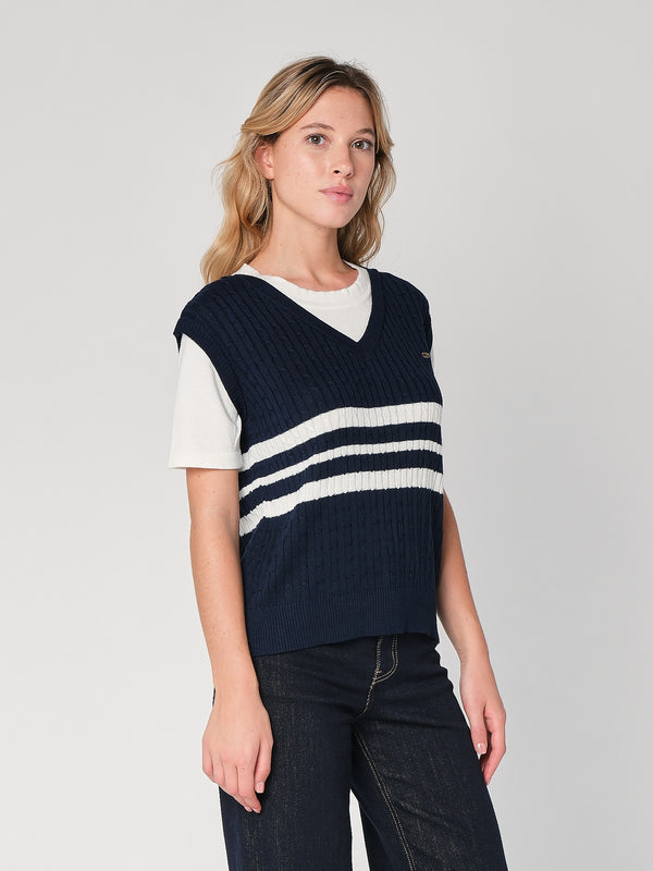 Maglia con trecce