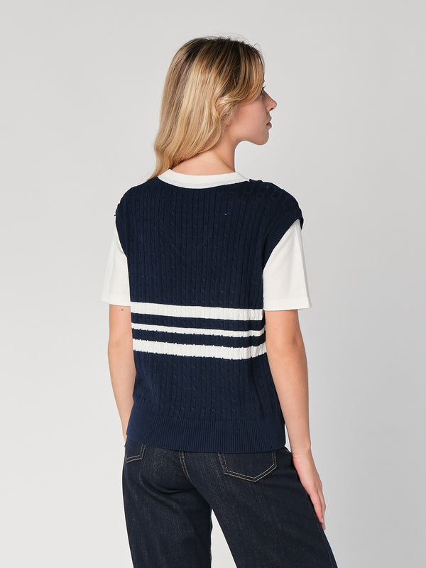 Maglia con trecce
