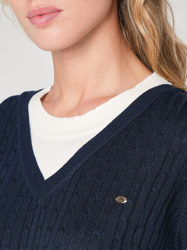 Maglia con trecce