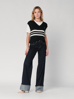 Maglia con trecce