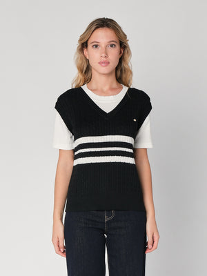 Maglia con trecce