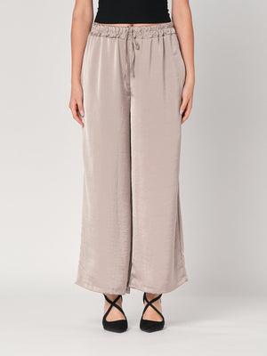 Pantalone in raso palazzo