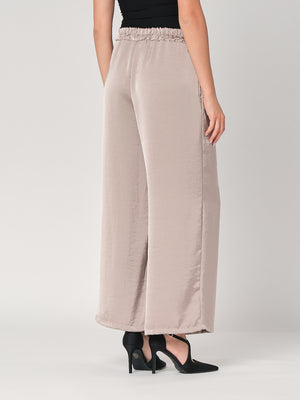 Pantalone in raso palazzo