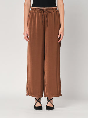 Pantalone in raso palazzo
