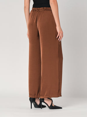 Pantalone in raso palazzo
