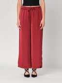 Pantalone in raso palazzo