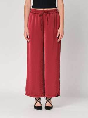 Pantalone in raso palazzo