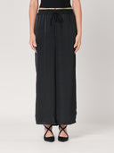 Pantalone in raso palazzo