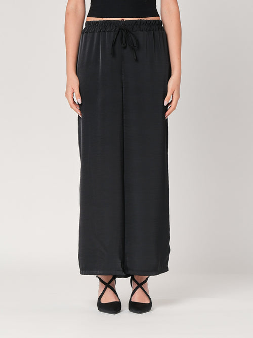 Pantalone in raso palazzo