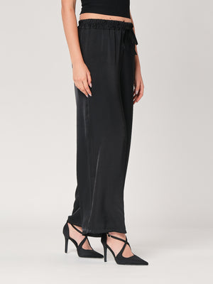 Pantalone in raso palazzo