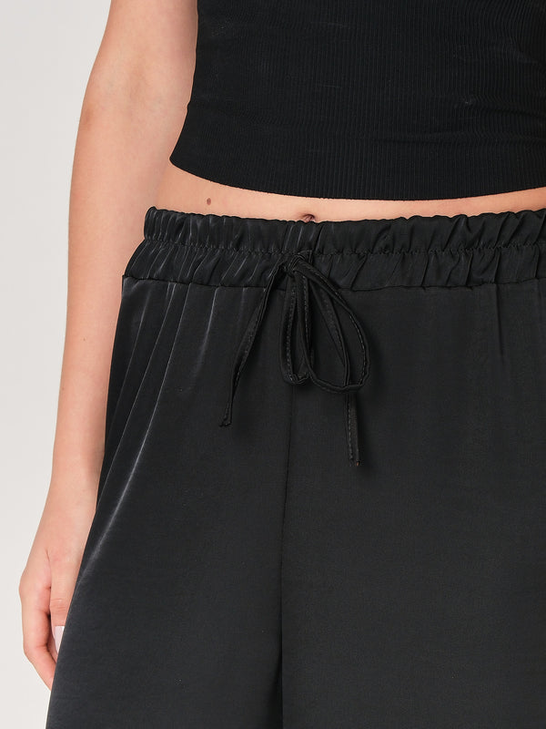 Pantalone in raso palazzo