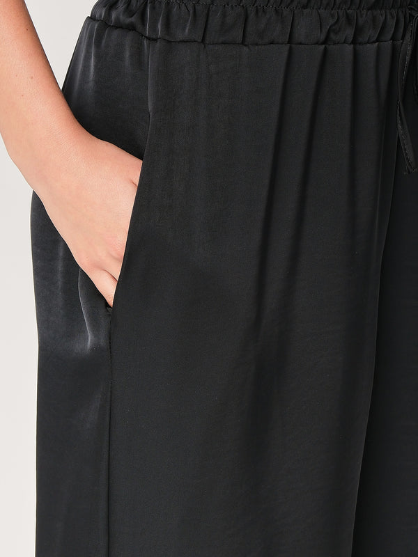 Pantalone in raso palazzo