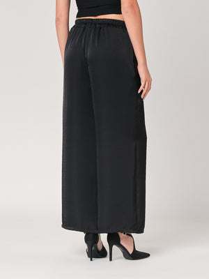 Pantalone in raso palazzo