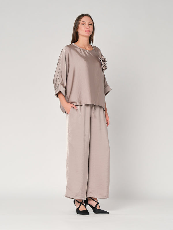 Maglia in raso larga