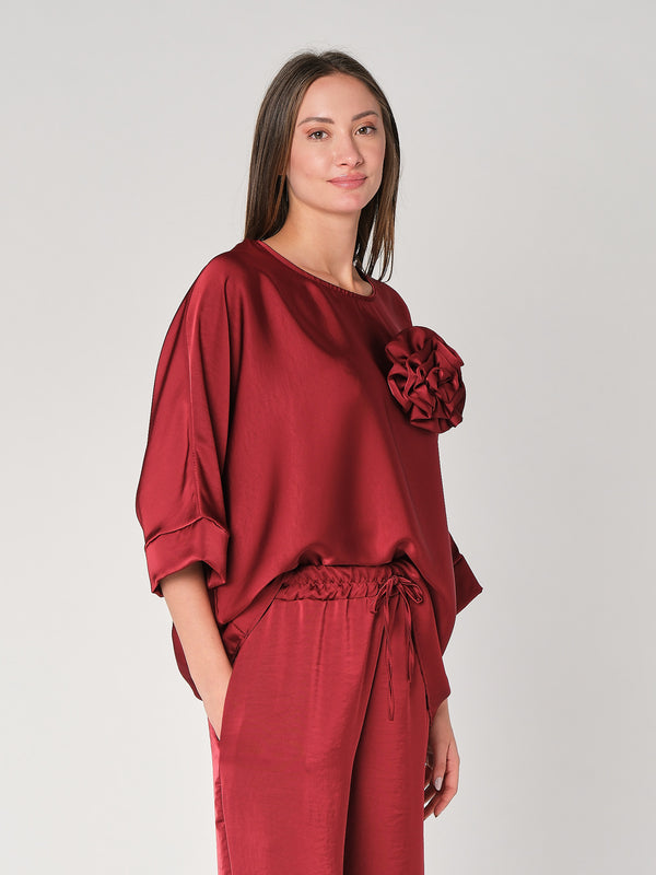 Maglia in raso larga