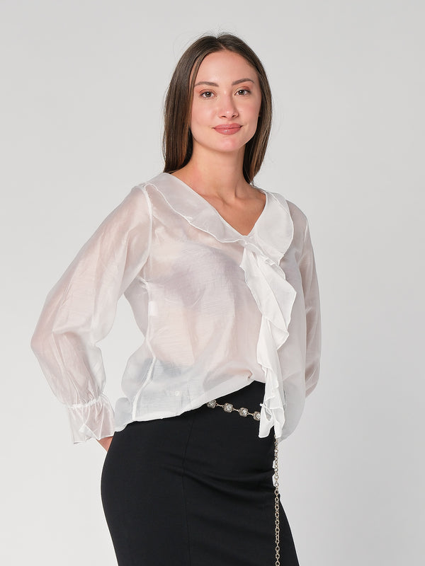 Maglia con balze