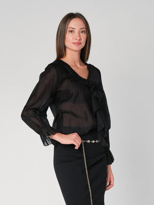 Maglia con balze