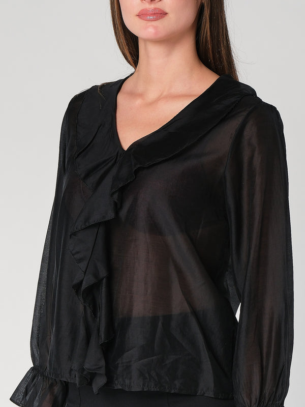 Maglia con balze