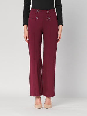Pantalone palazzo con bottoni