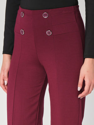 Pantalone palazzo con bottoni