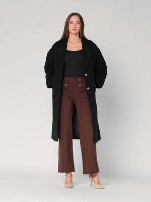 Pantalone palazzo con bottoni
