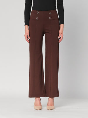 Pantalone palazzo con bottoni