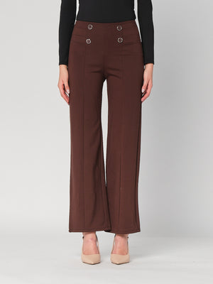 Pantalone palazzo con bottoni