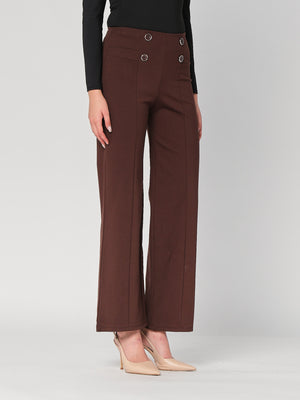 Pantalone palazzo con bottoni