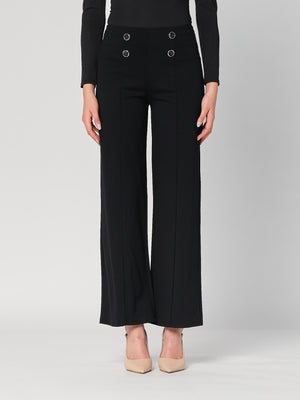 Pantalone palazzo con bottoni